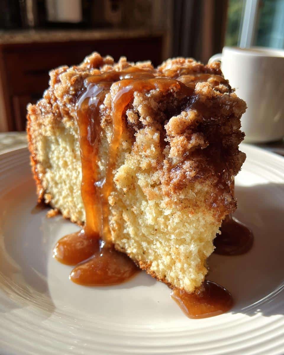 Apple Crumb Cake – Topped with Cinnamon Apple Drizzle - detail 2