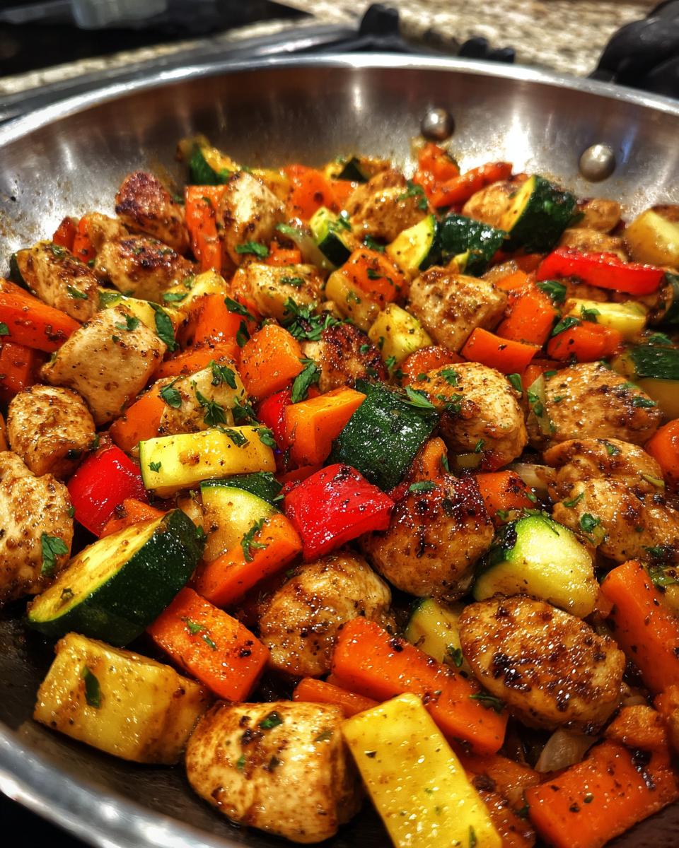 CHICKEN & VEGETABLES SKILLET LOW CARB - detail 2