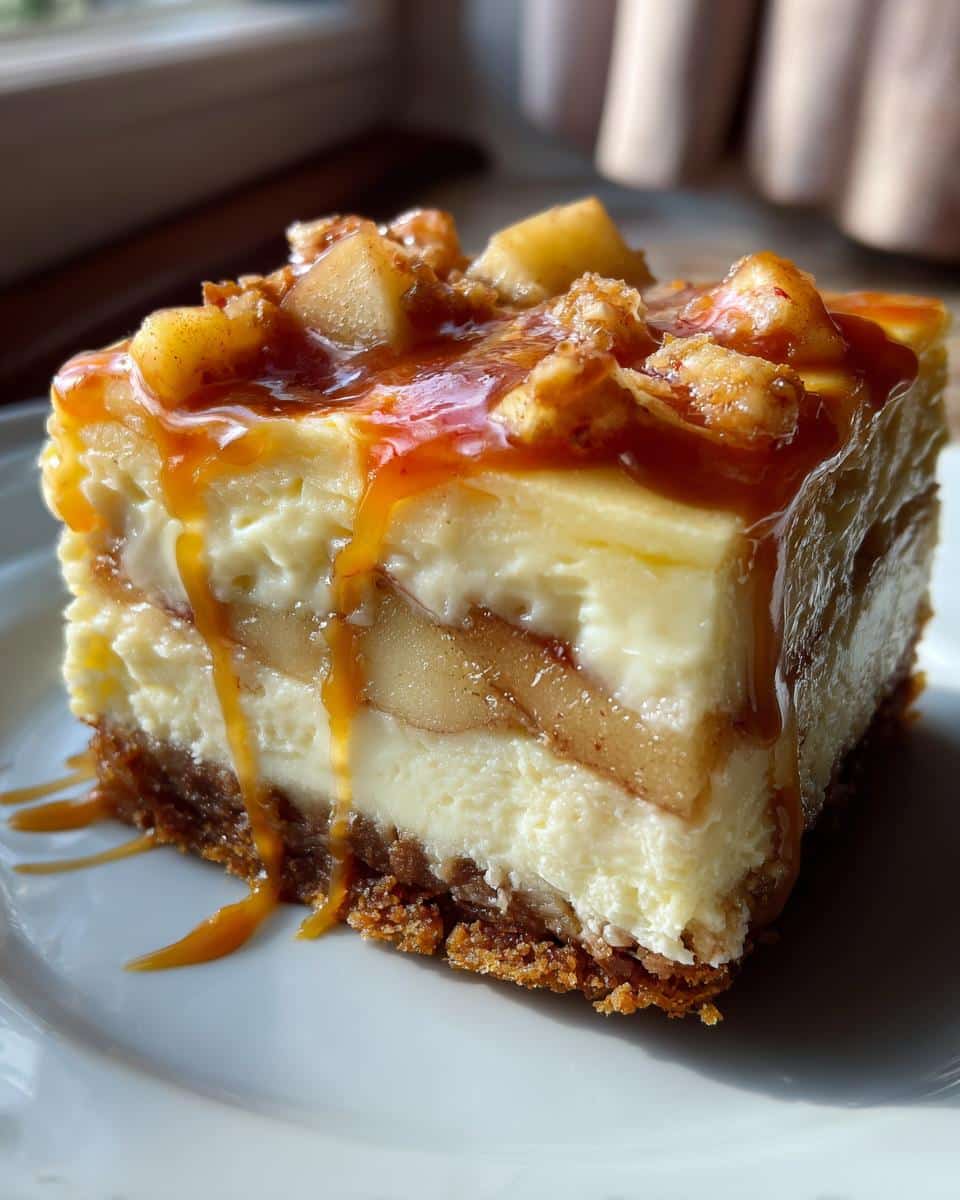 Caramel Apple Cheesecake Bars Recipe - detail 1