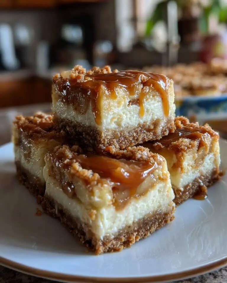 Caramel Apple Cheesecake Bars Recipe