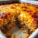 Cheesy Hamburger Rice Casserole