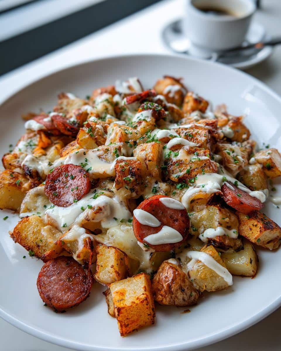 Cheesy Ranch Potatoes and Smoked Sausage - detail 1