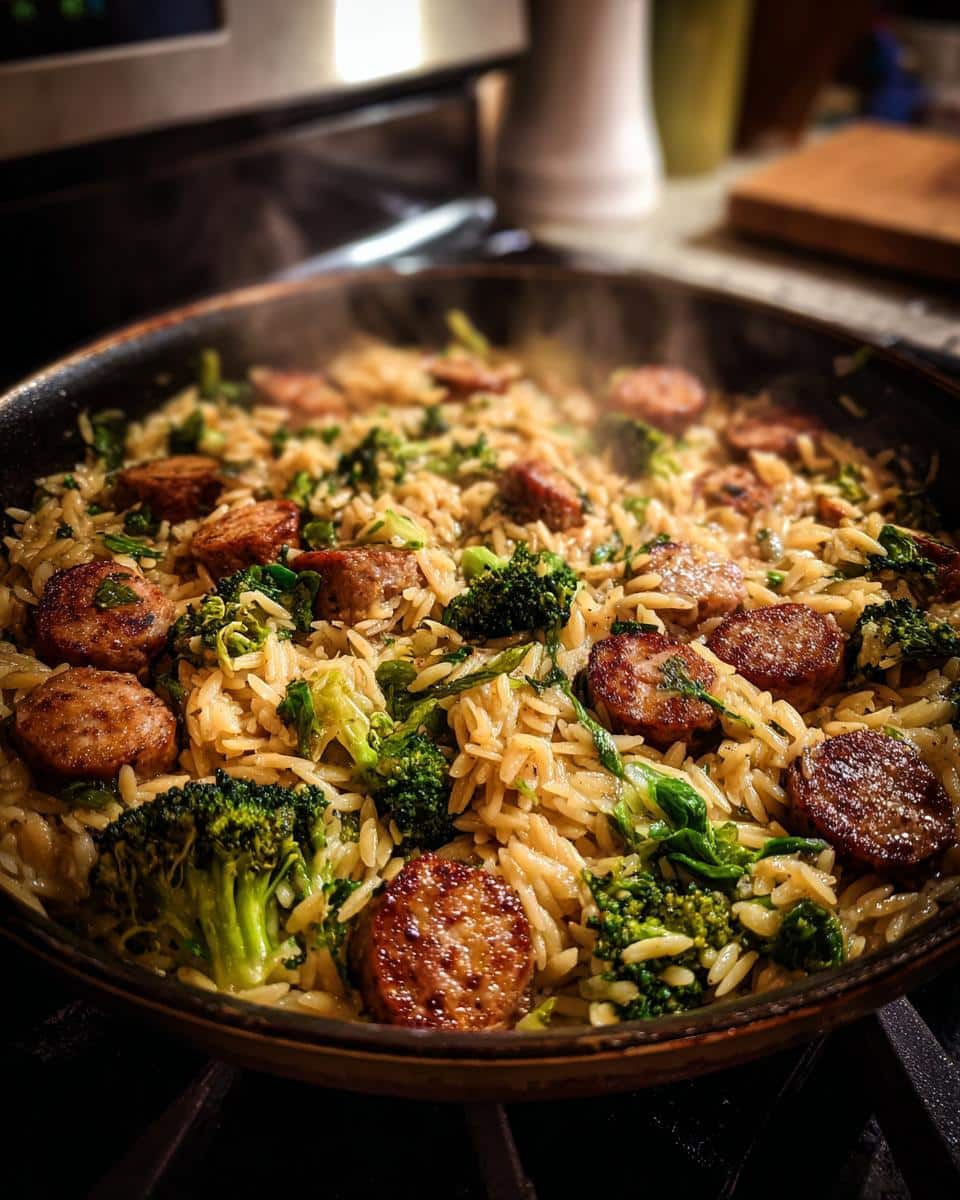 Chicken Sausage Broccoli Orzo - detail 1