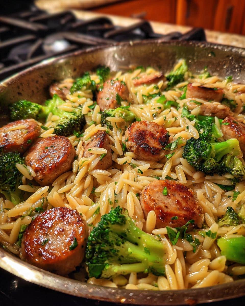 Chicken Sausage Broccoli Orzo - detail 2