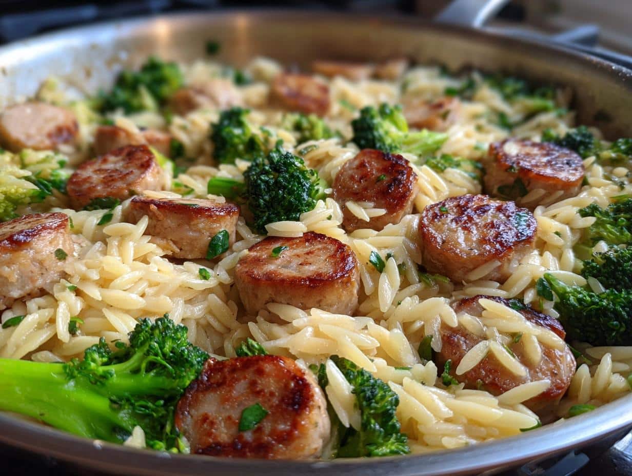 Chicken Sausage Broccoli Orzo - detail 3