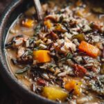 Cozy Autumn Wild Rice Soup