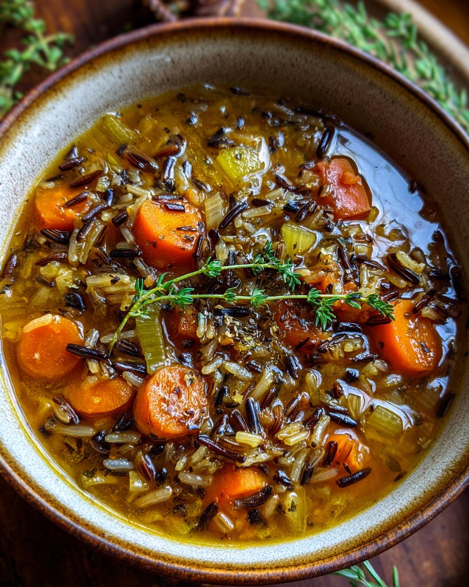Cozy Autumn Wild Rice Soup - detail 2
