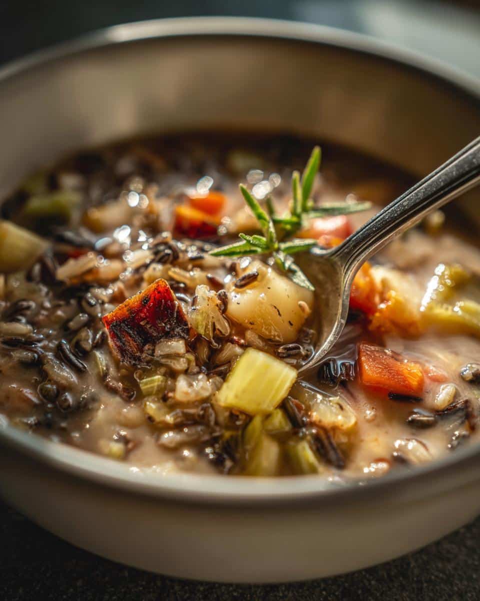 Cozy Autumn Wild Rice Soup - detail 3