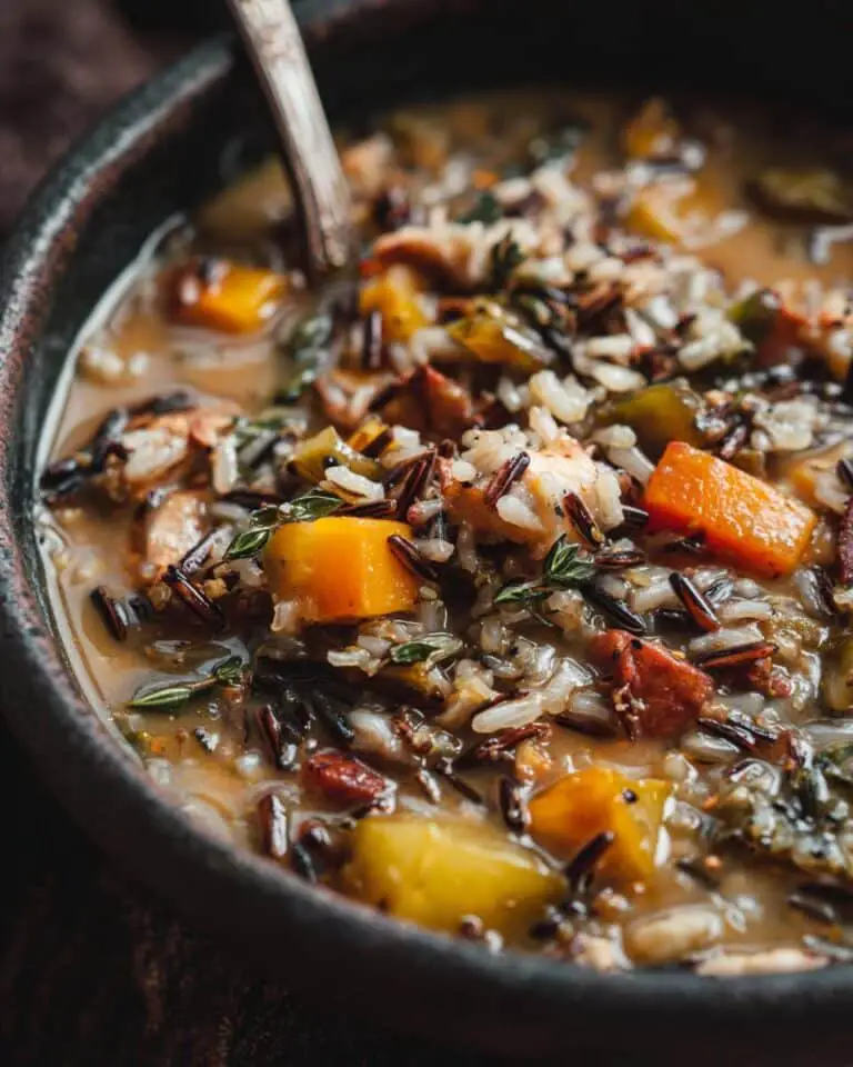 Cozy Autumn Wild Rice Soup