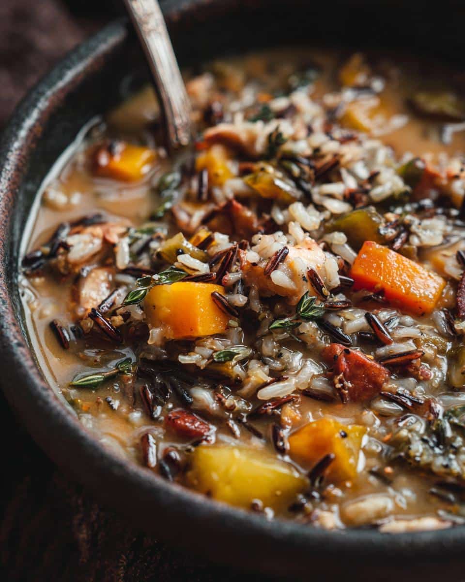 Cozy Autumn Wild Rice Soup