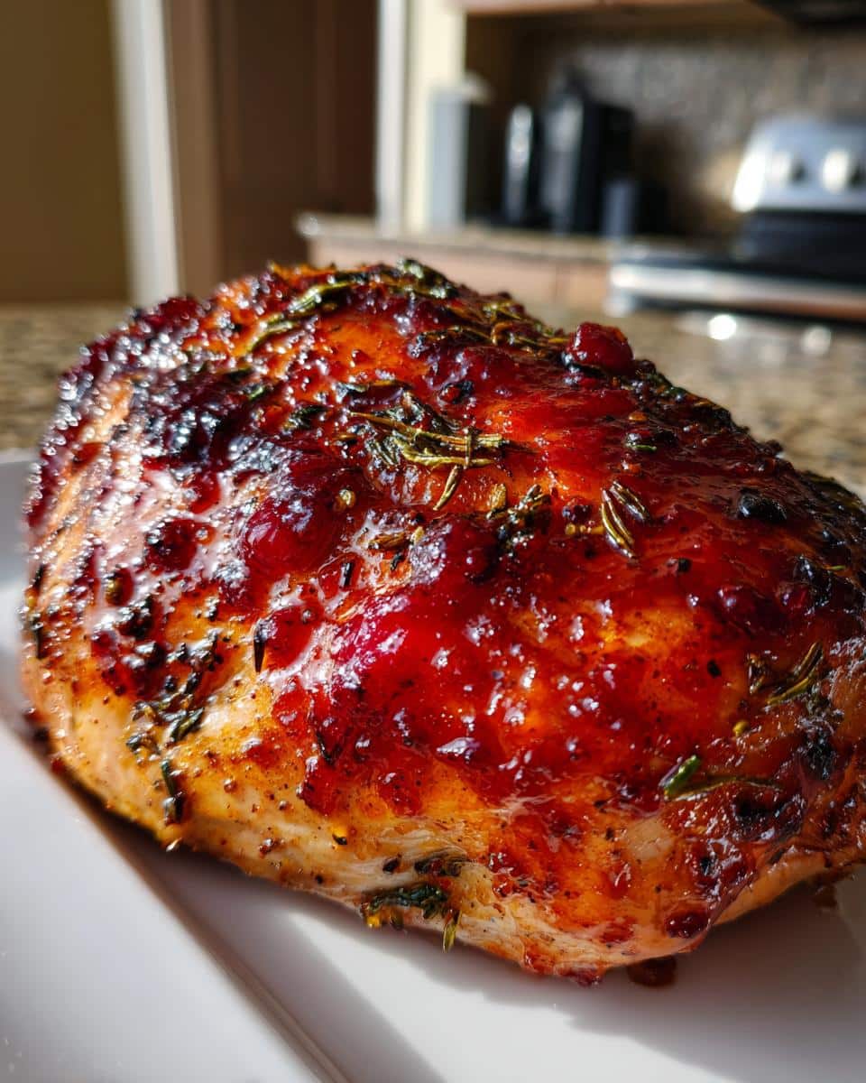 Cranberry Orange Glazed Turkey Breast - detail 1