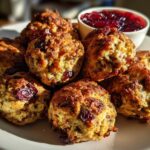 Cranberry Turkey Stuffing Balls