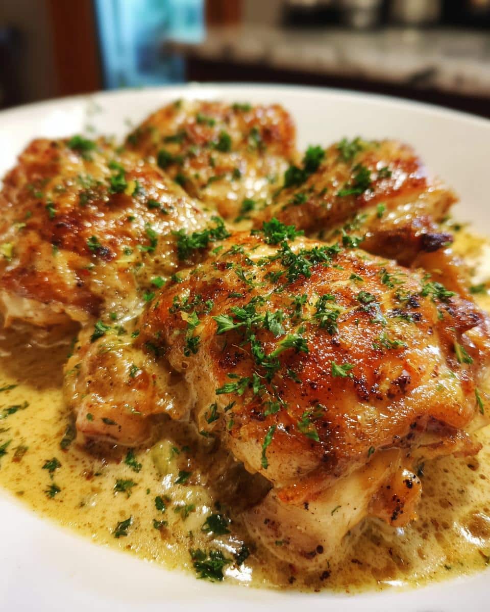 Creamy Oven Baked Chicken Thighs - detail 1