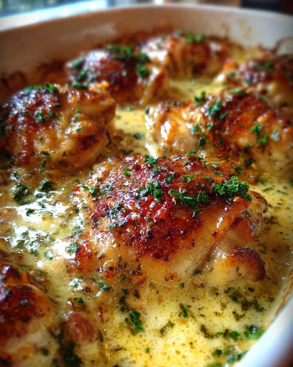 Creamy Oven Baked Chicken Thighs - detail 2