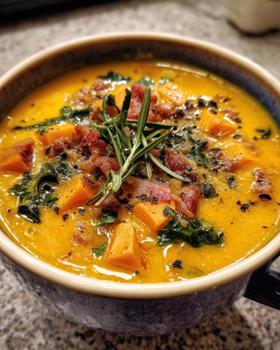 Creamy Sweet Potato and Sausage Soup Recipe - detail 1