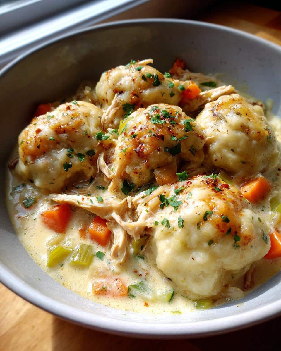 Crock Pot Chicken & Dumplings - detail 1