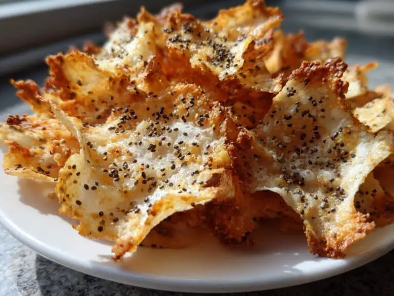 Crunchy Cottage Cheese Chips in Minutes