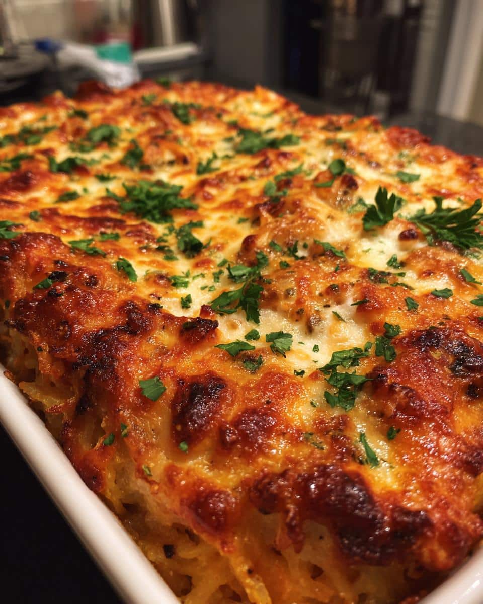 Decadent Spaghetti Squash Pasta Bake - detail 1