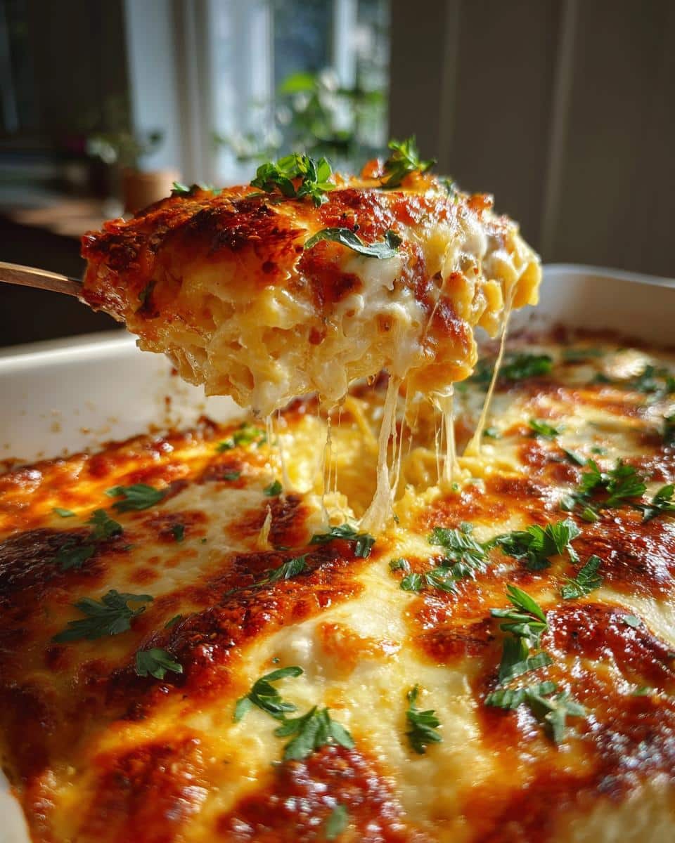 Decadent Spaghetti Squash Pasta Bake