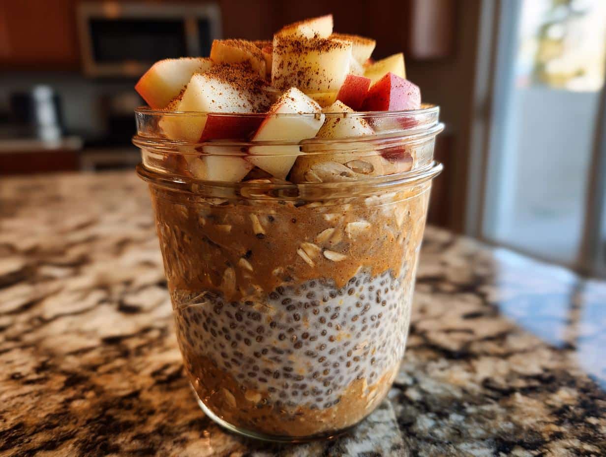 Delicious Apple Cinnamon Overnight Oats - detail 1