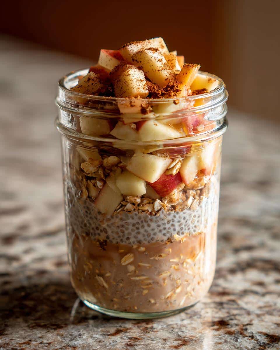 Delicious Apple Cinnamon Overnight Oats - detail 2