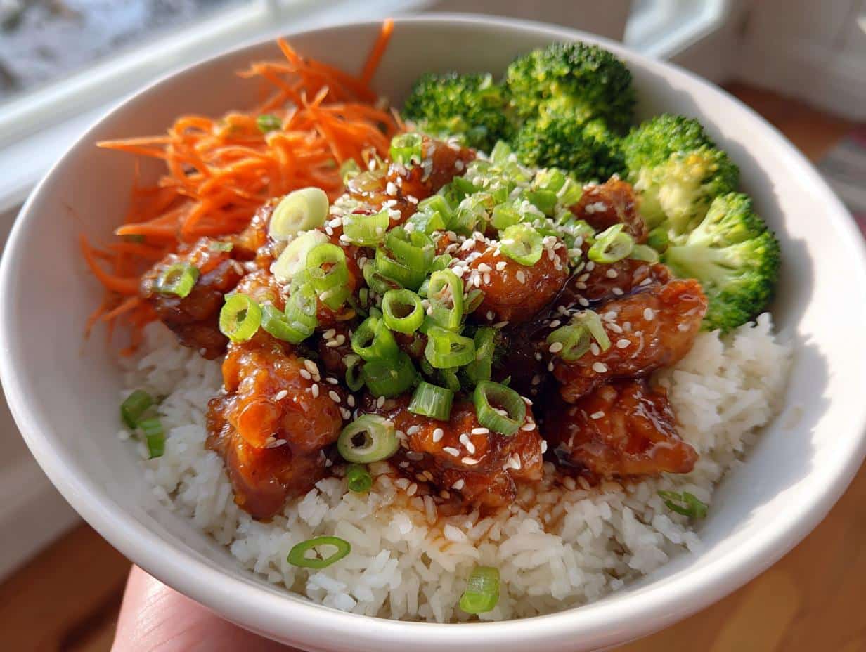Delicious Sticky Chicken Rice Bowls Recipe - detail 1