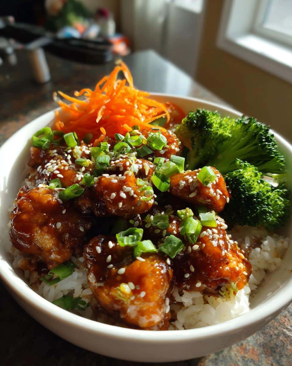 Delicious Sticky Chicken Rice Bowls Recipe - detail 3