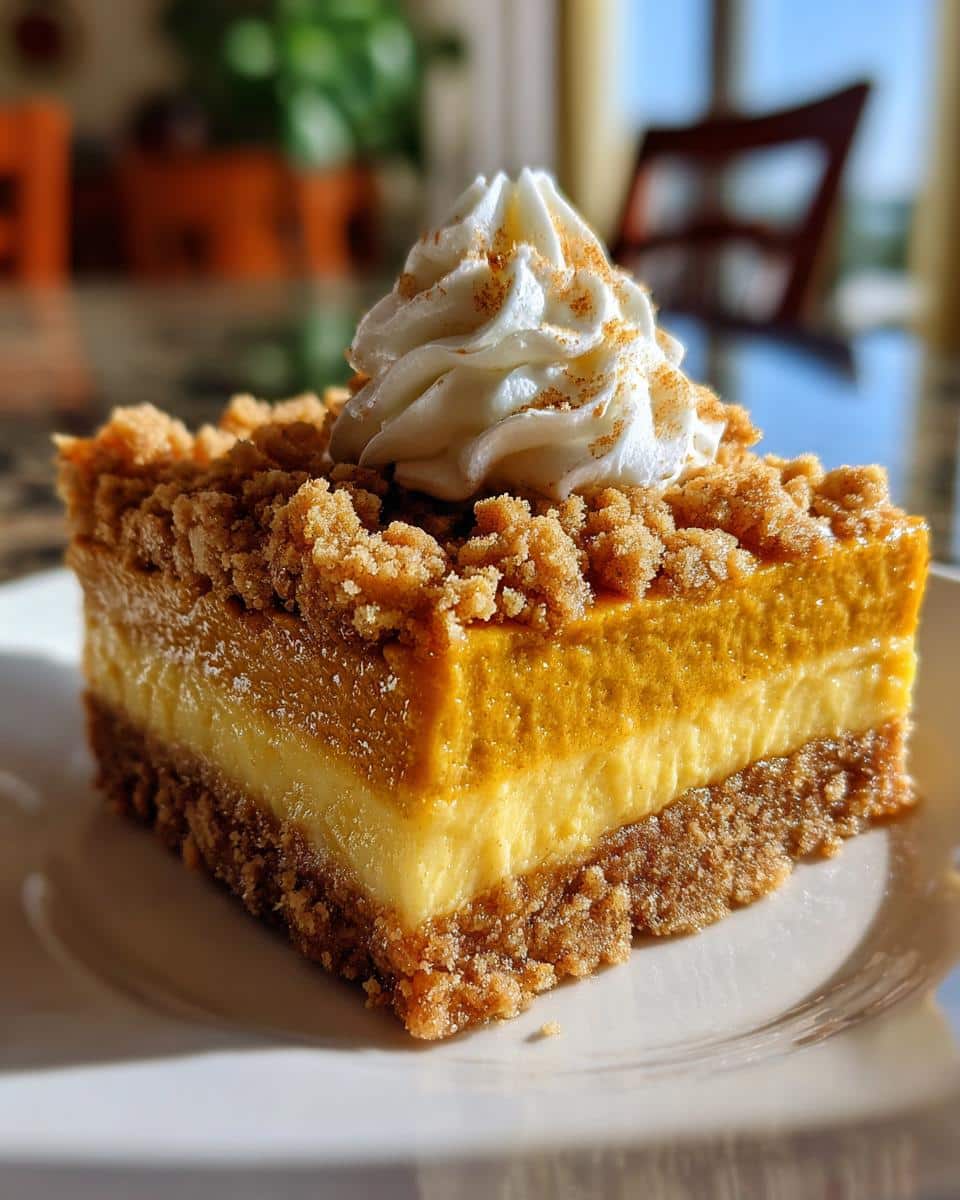 Delightful No Bake Pumpkin Cheesecake Bars - detail 1