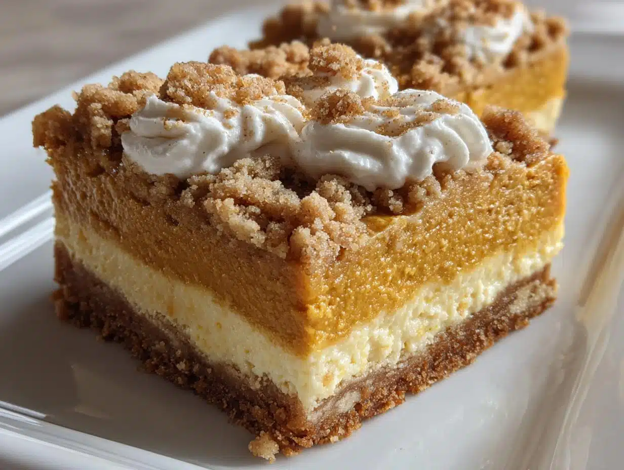 Delightful No Bake Pumpkin Cheesecake Bars - detail 3