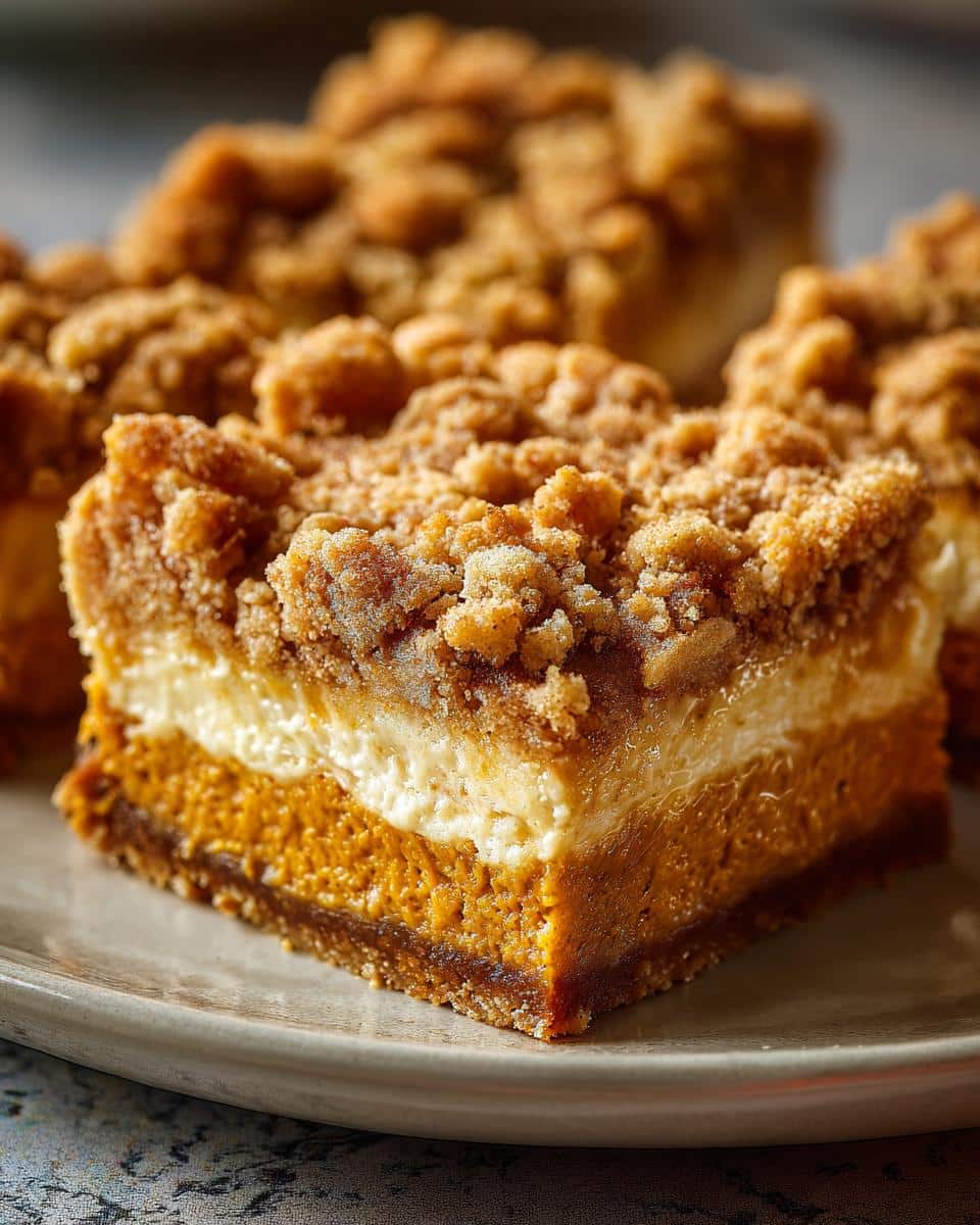 Delightful No Bake Pumpkin Cheesecake Bars