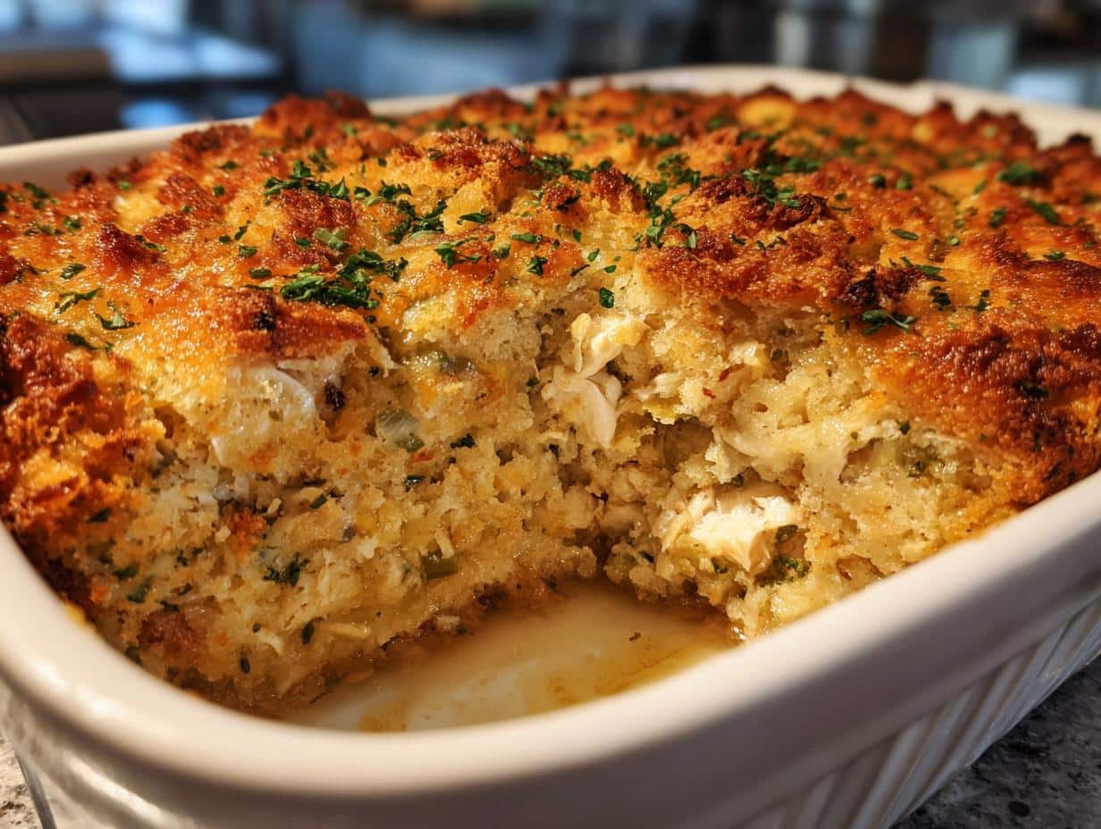 Dolly’s Chicken and Stuffing Casserole - detail 2