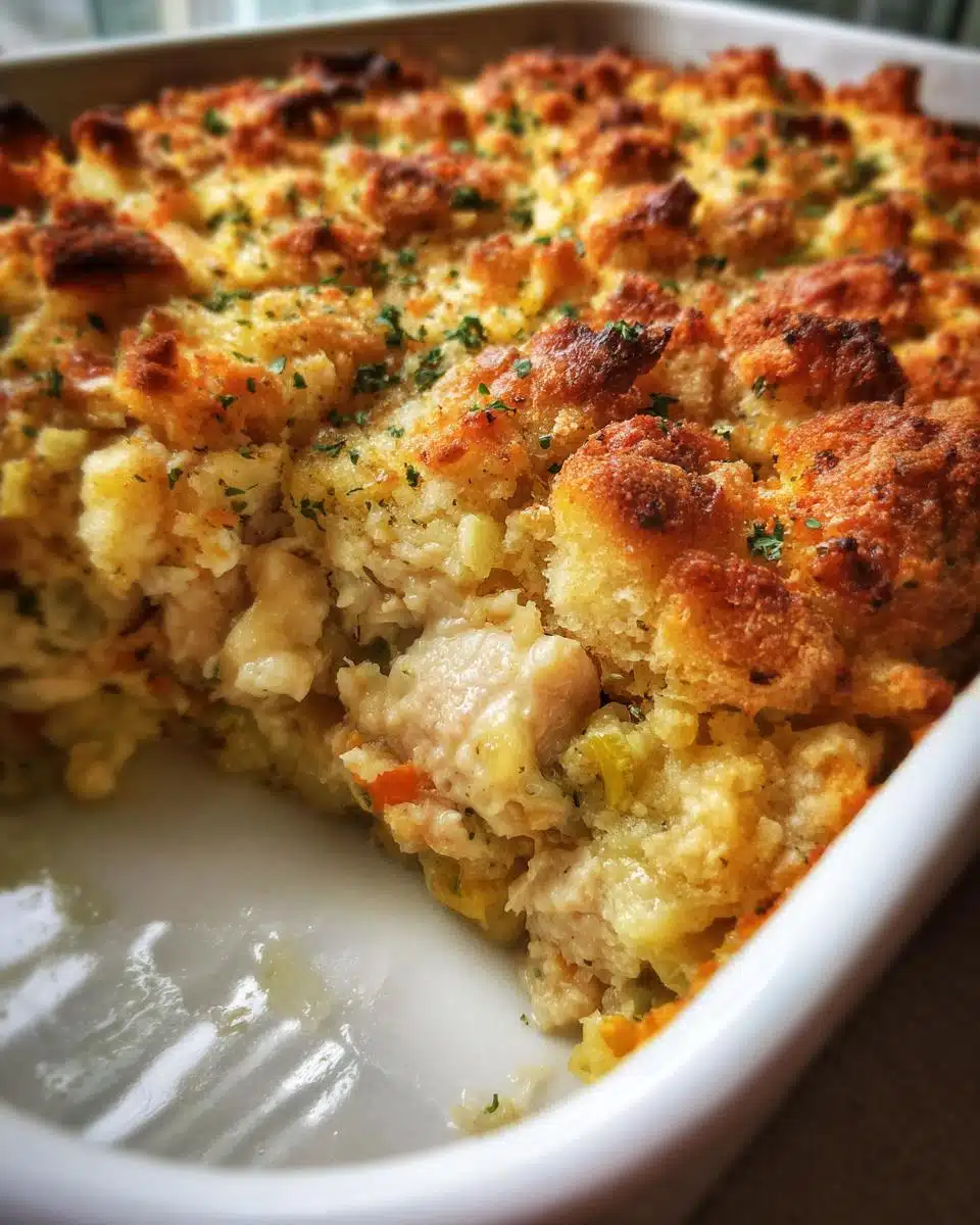 Dolly’s Chicken and Stuffing Casserole