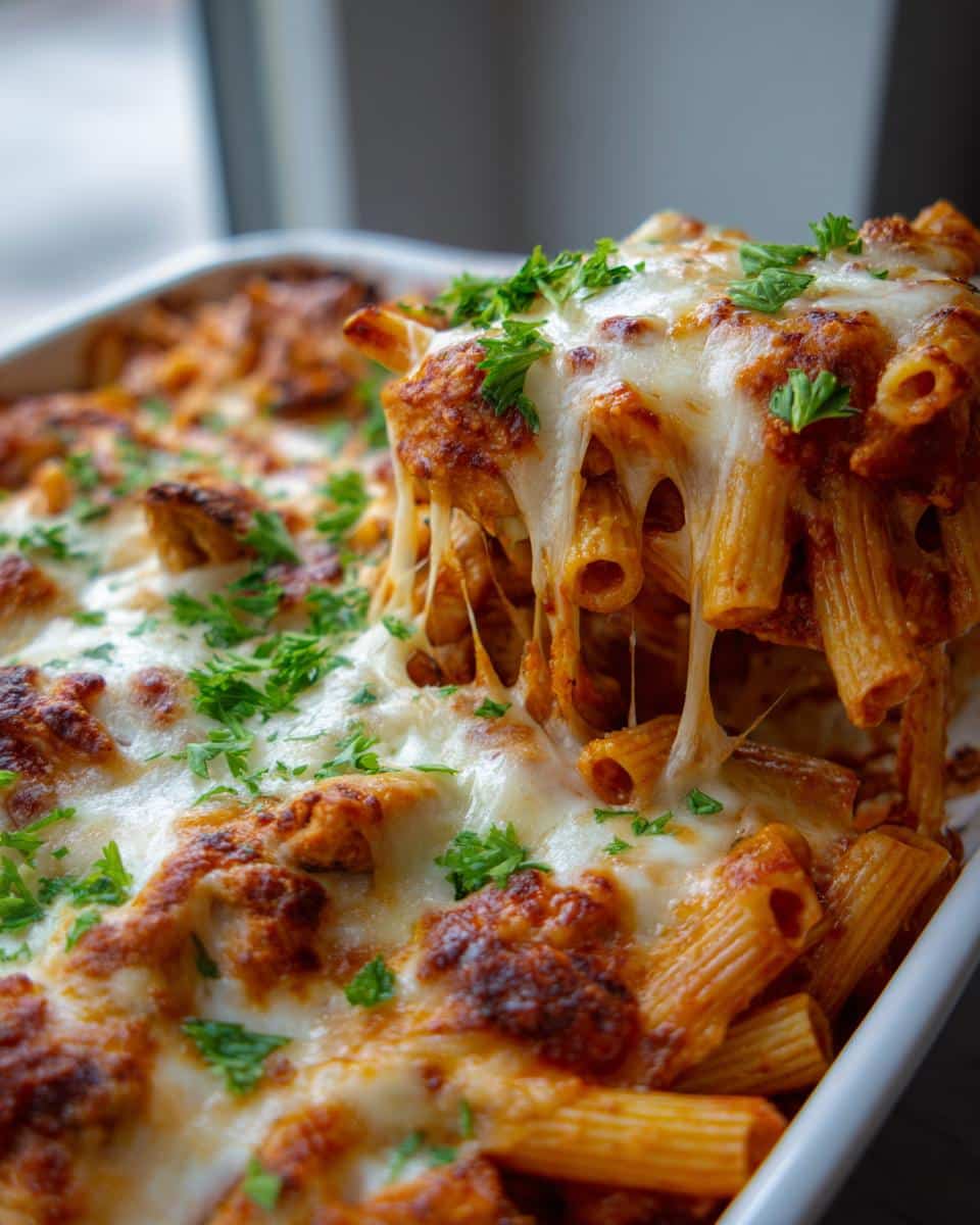 Dump-and-Bake Chicken Parmesan Casserole