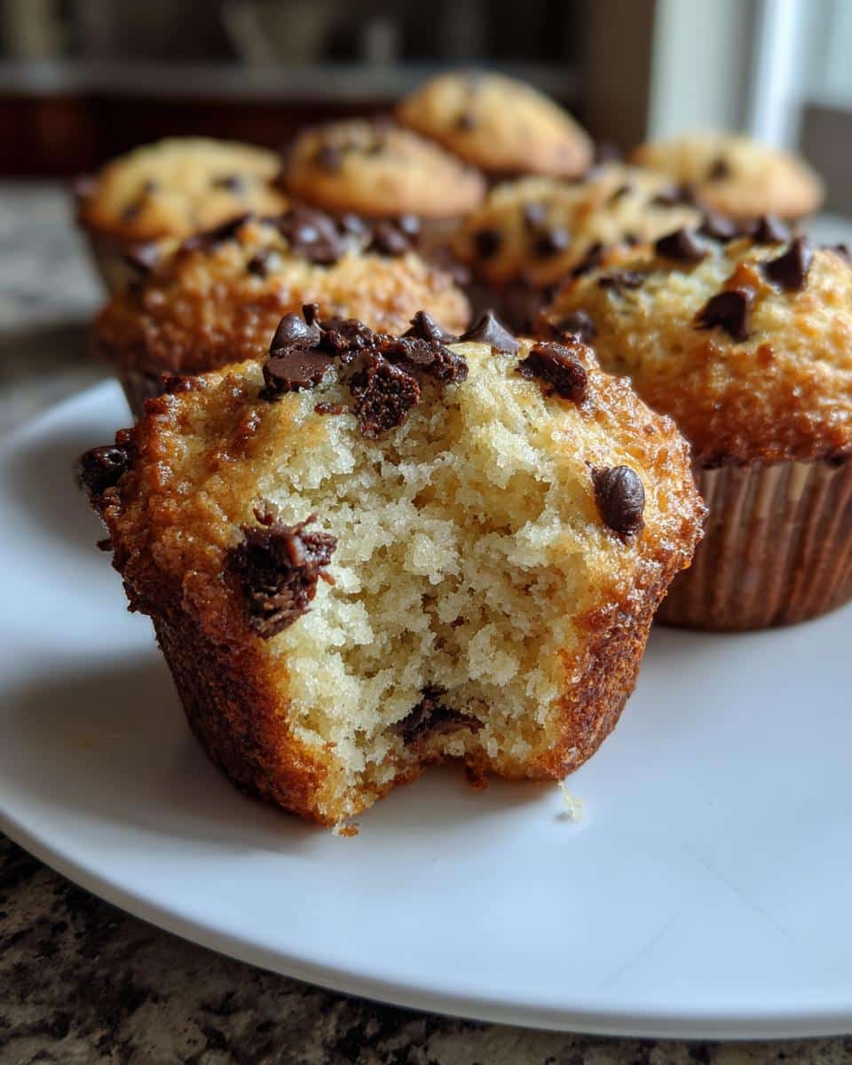 Greek Yogurt Chocolate Chip Muffins - detail 1