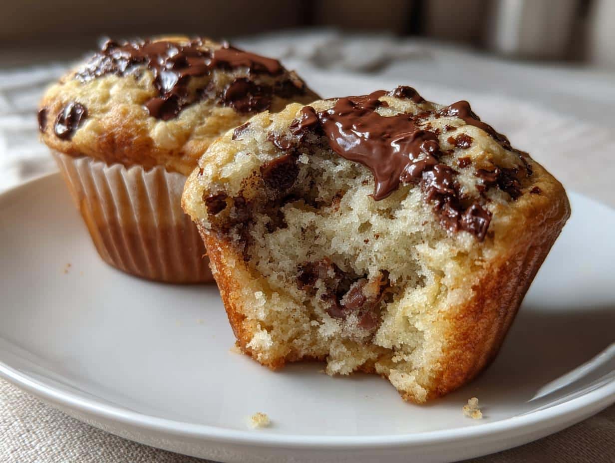 Greek Yogurt Chocolate Chip Muffins - detail 2