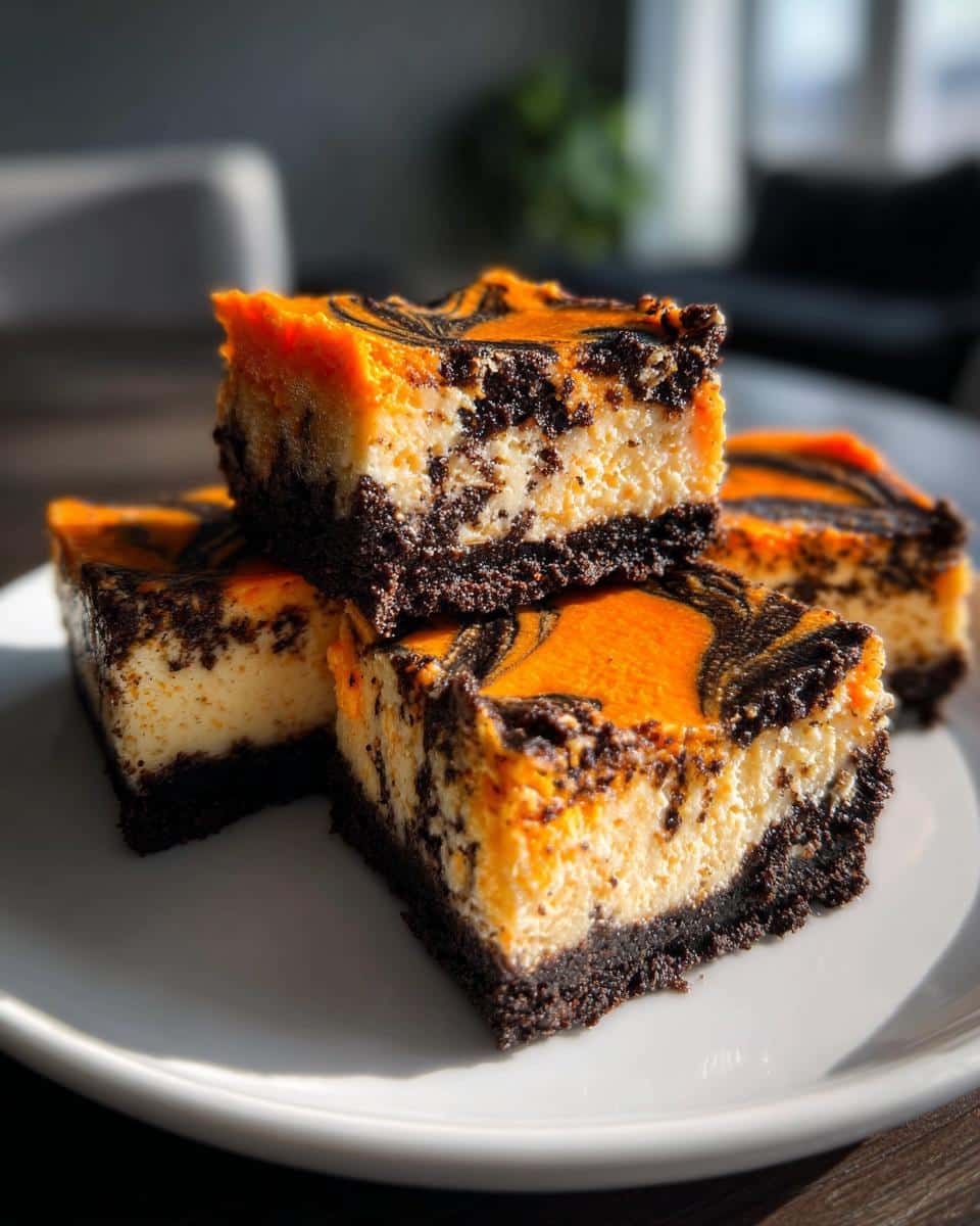Halloween Cheesecake Bars - detail 2
