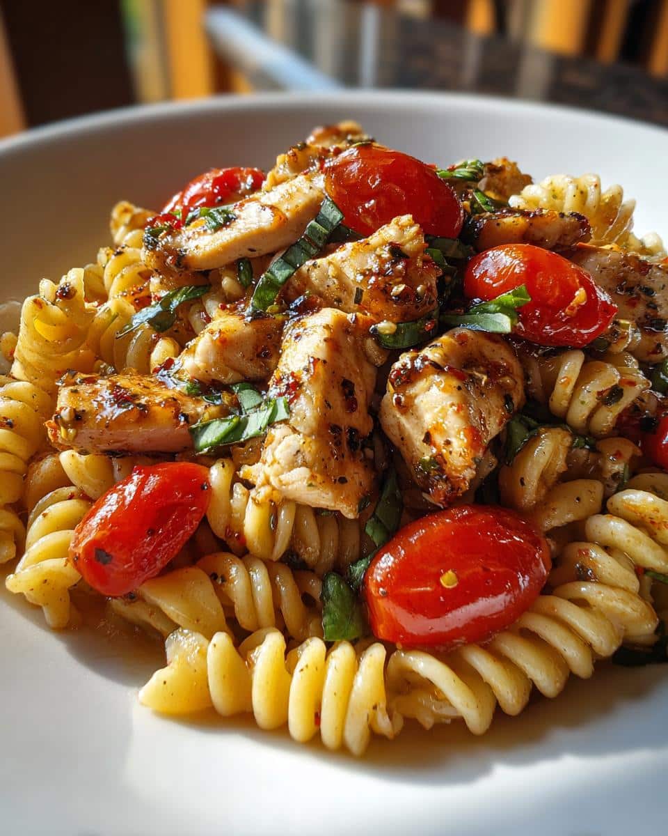 Healthy Bruschetta Chicken Pasta for a Nutritious Meal - detail 2