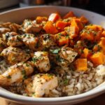Healthy Chicken & Sweet Potato Rice Bowl