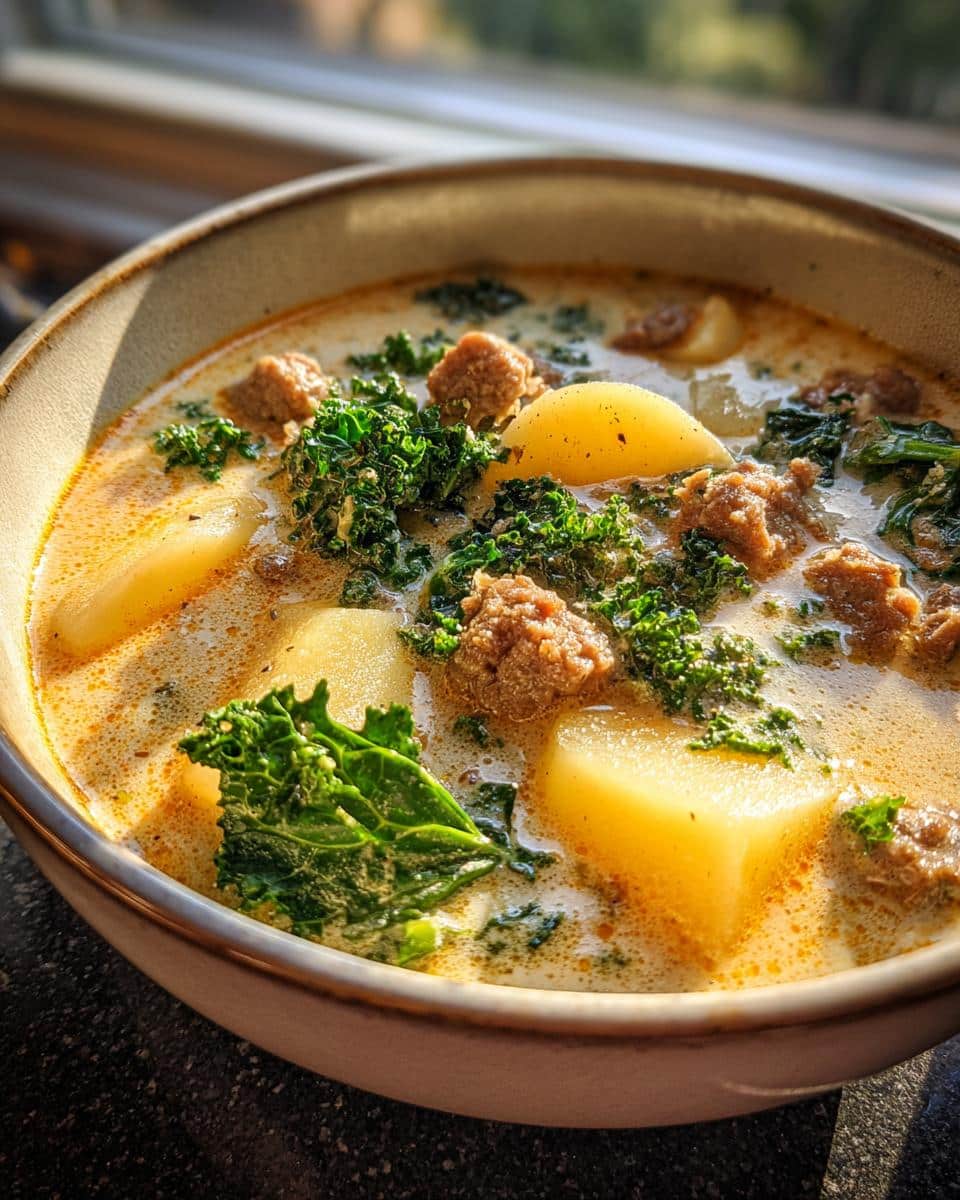 Healthy Slow Cooker Zuppa Toscana Soup - detail 3