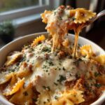 Homemade Lasagna Soup With Bow Tie Pasta