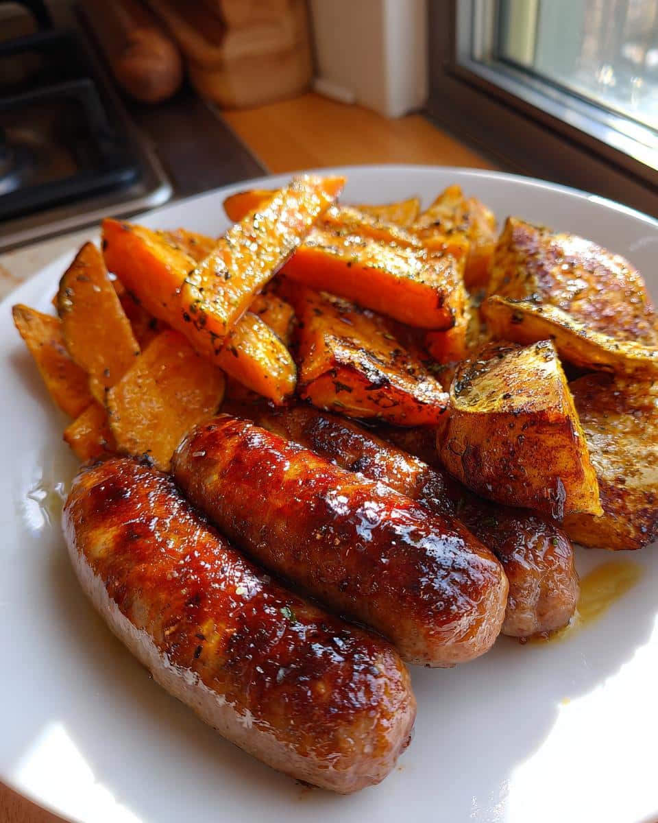 Honey Garlic Sausage Sweet Potatoes - detail 3