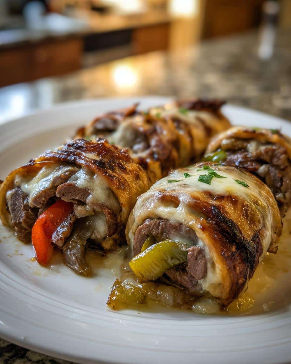 Keto Philly Cheesesteak Rolls - detail 2
