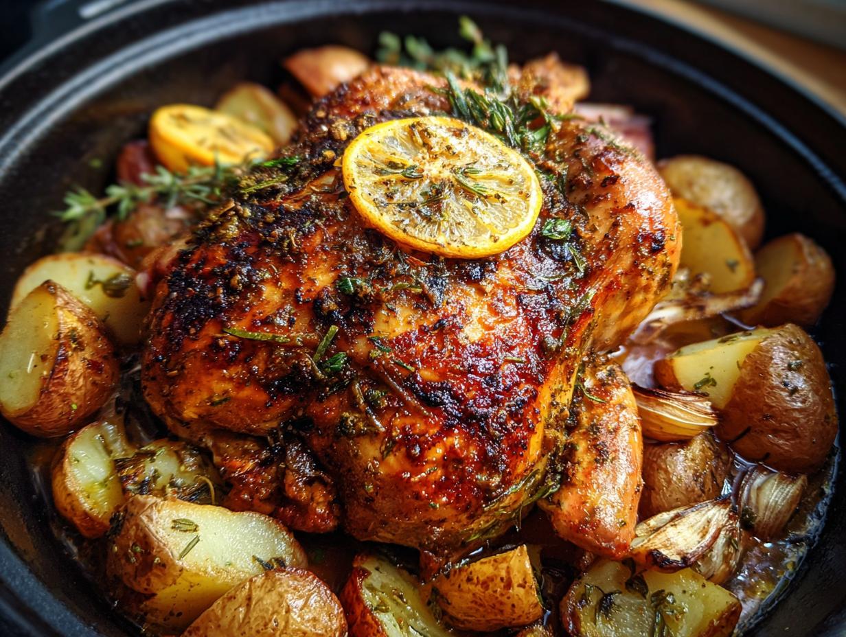Juicy Lemon Herb Pot Roast Chicken in 90 Minutes 5 Lemon Herb Pot Roast Chicken - detail 1