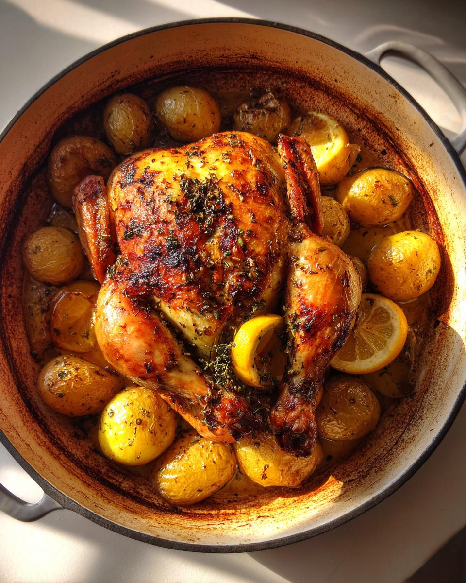 Juicy Lemon Herb Pot Roast Chicken in 90 Minutes 7 Lemon Herb Pot Roast Chicken - detail 3