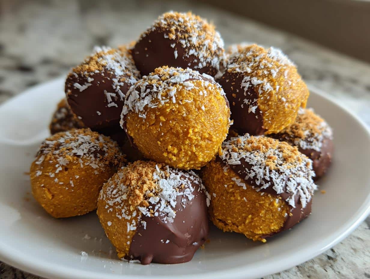 No Bake Pumpkin Cheesecake Balls