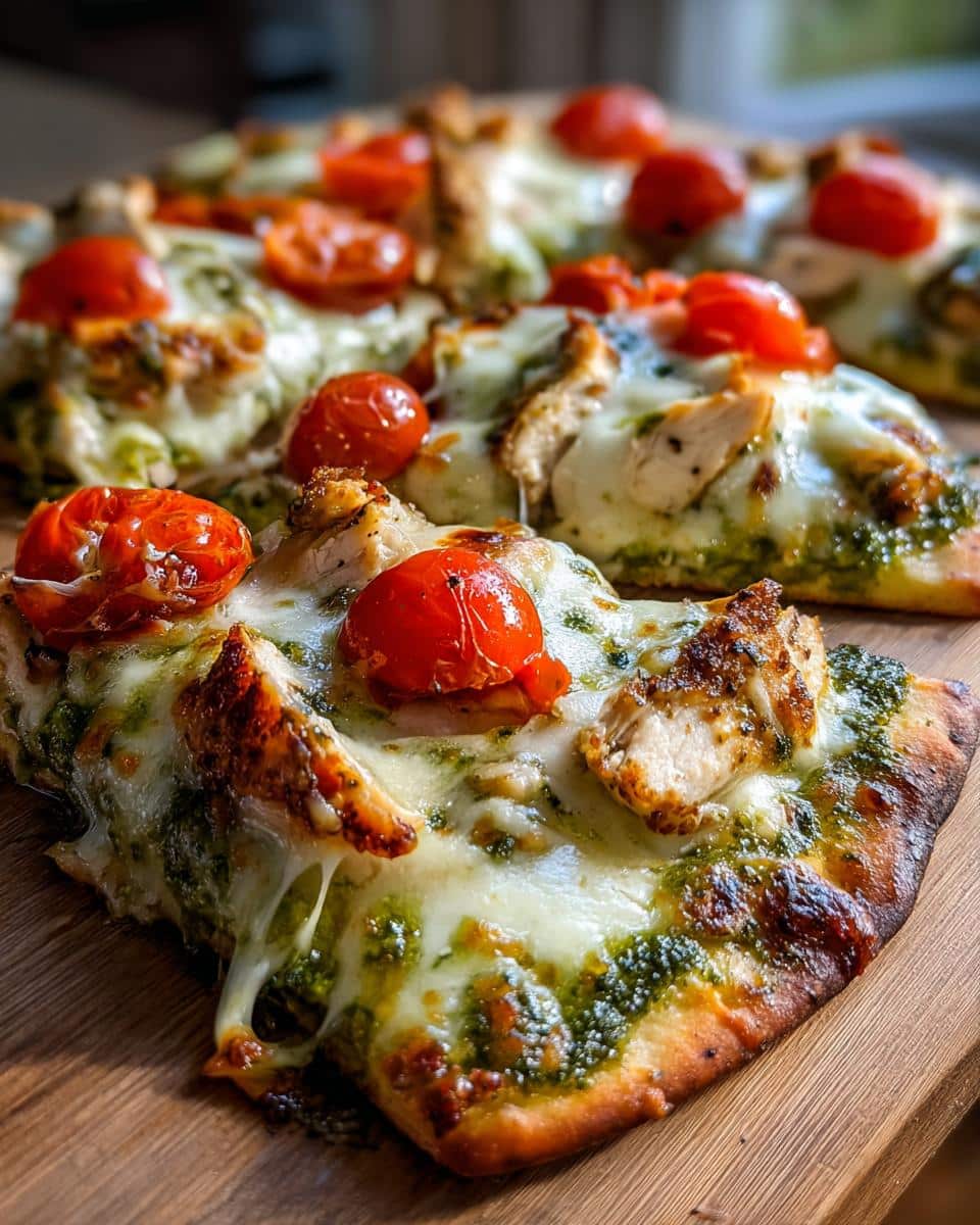 Pesto Chicken Flatbread - detail 3