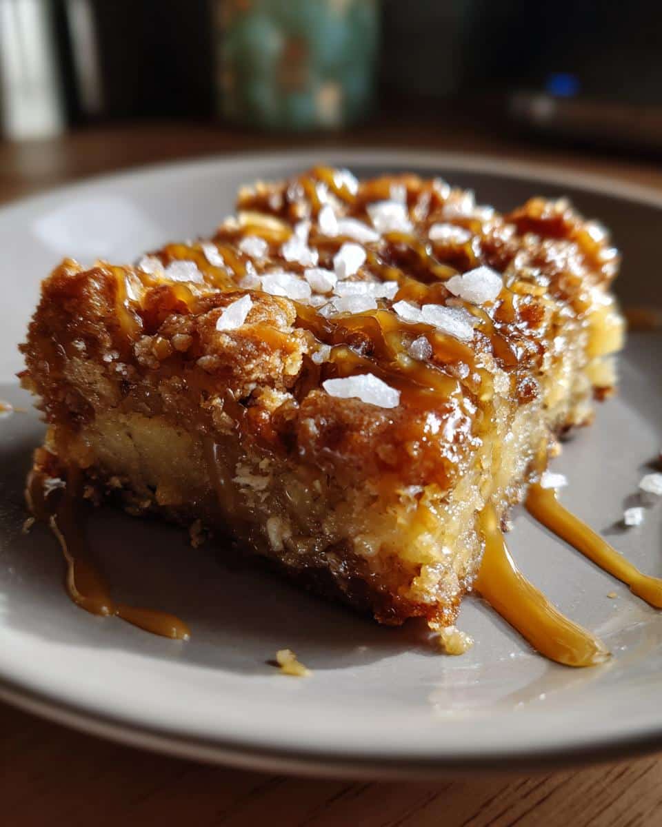 Salted Caramel Apple Bars for Fall - detail 3