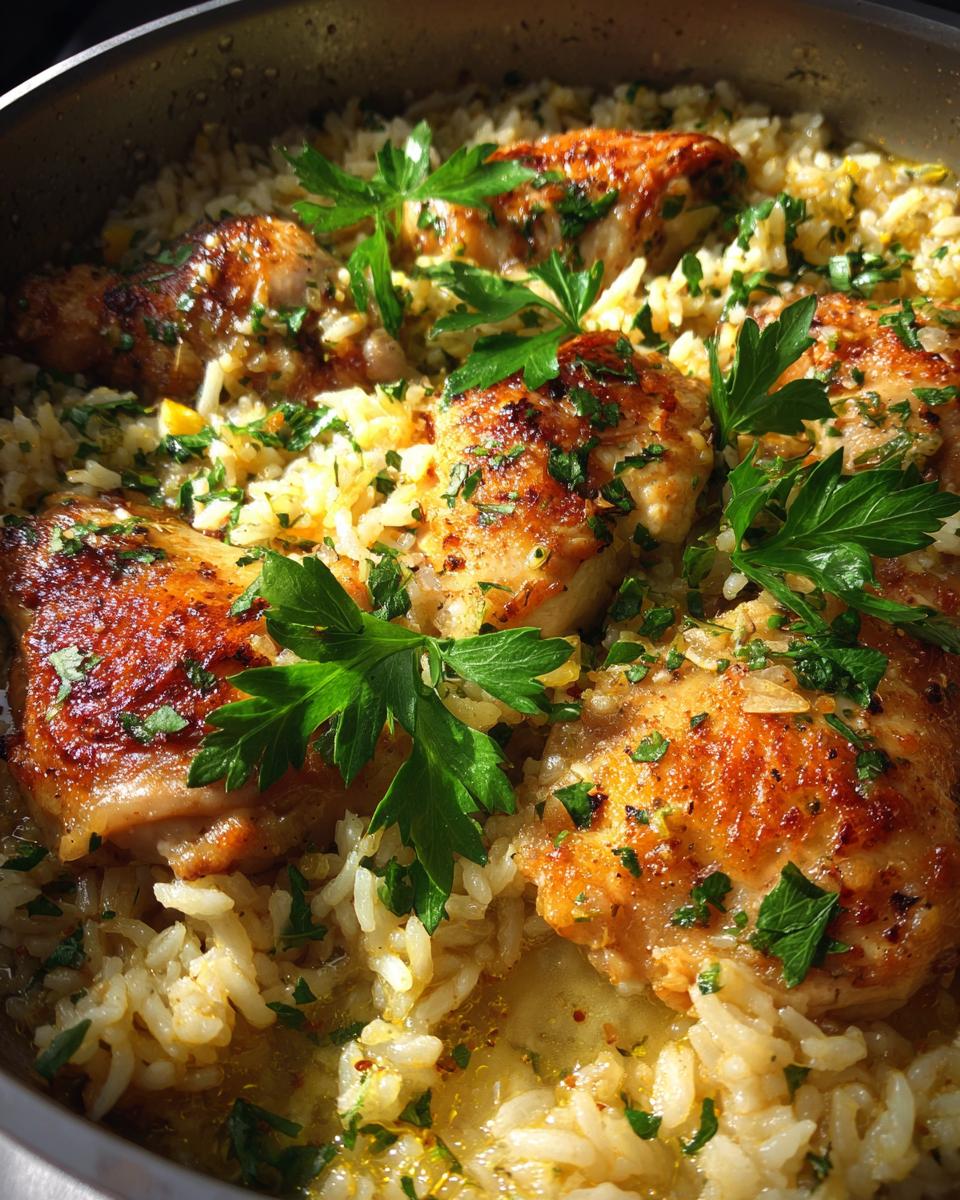Slow Cooker Lemon Herb Chicken and Rice - detail 3