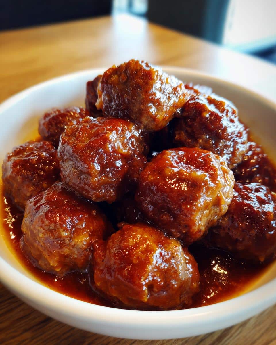 Slow Cooker Salisbury Steak Meatballs - detail 1