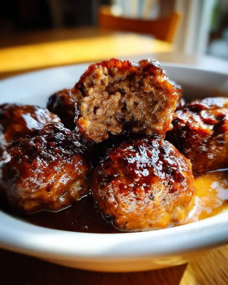 Slow Cooker Salisbury Steak Meatballs